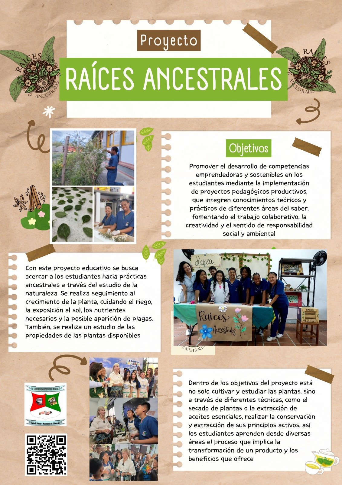 Proyecto RAÍCES ANCESTRALES - póster